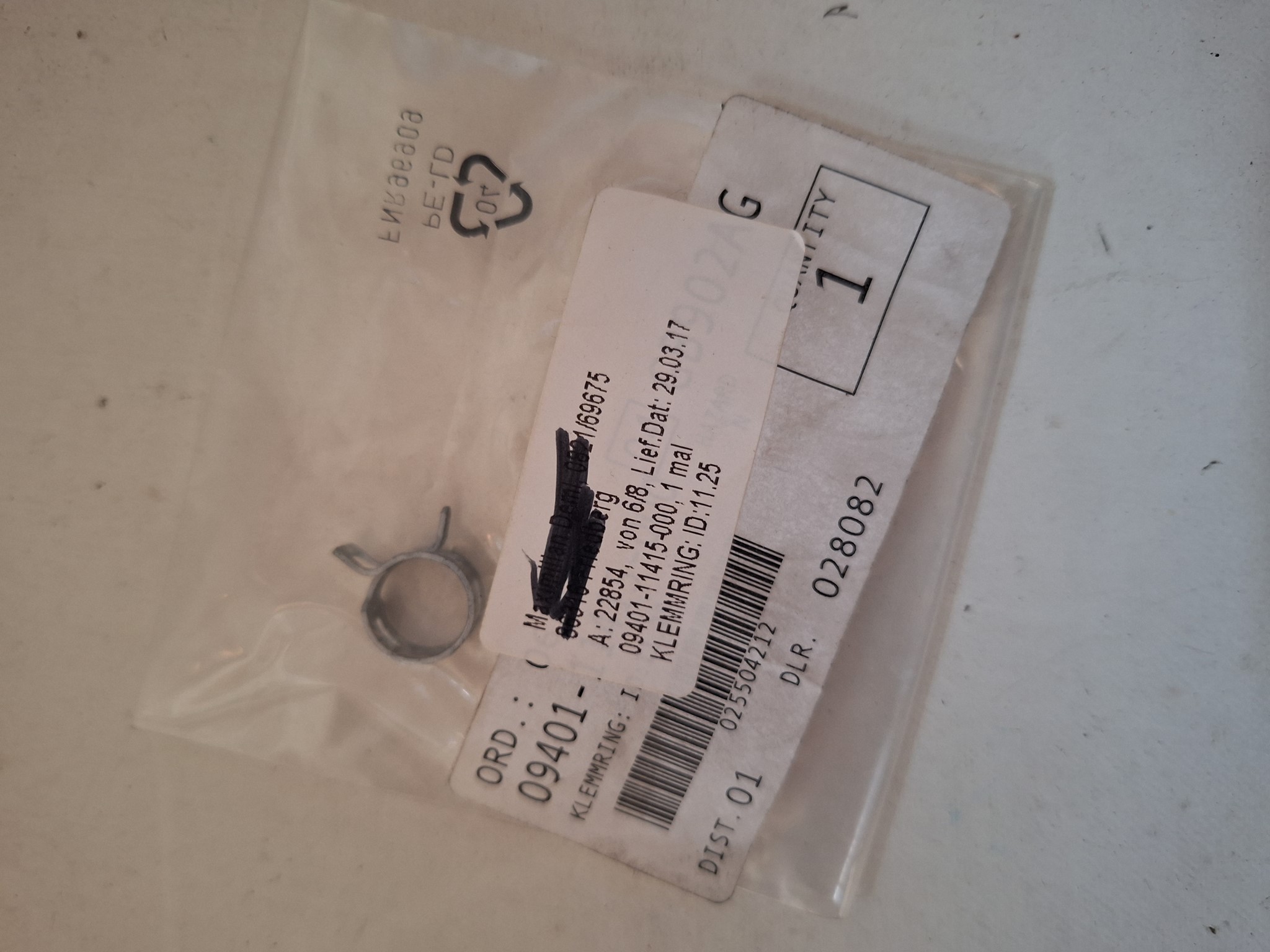 Picture of SUZUKI  KLEMMRING: ID:11.25  09401-11415